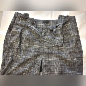 RW&CO. Grey & Purple Plaid Straight Pant